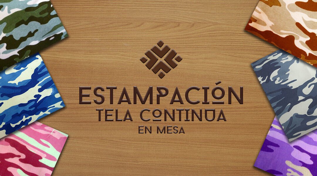 Estampación Tela Continua en Mesa