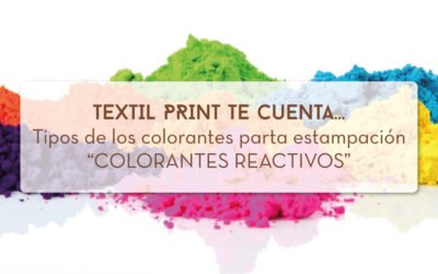 Tipos de colorantes para estampación… Colorantes reactivos